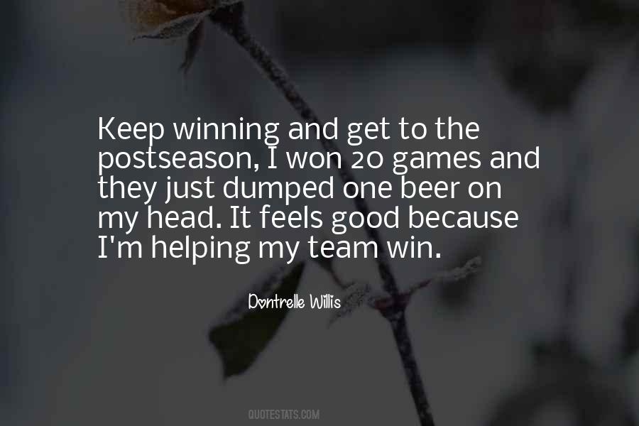 Quotes About The Winning Team #522521