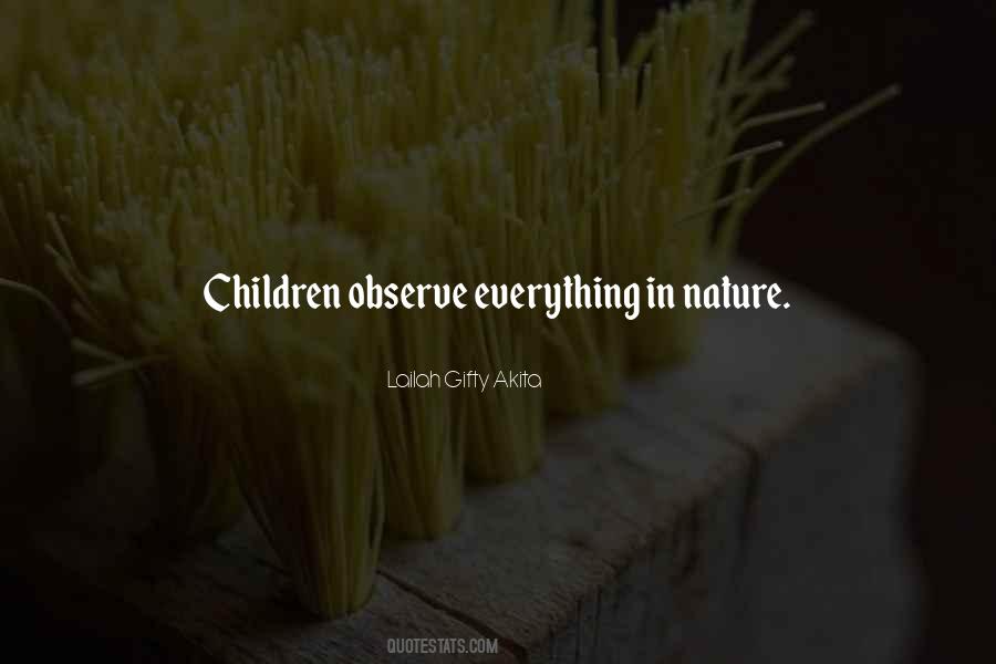 Observe Nature Quotes #1317835