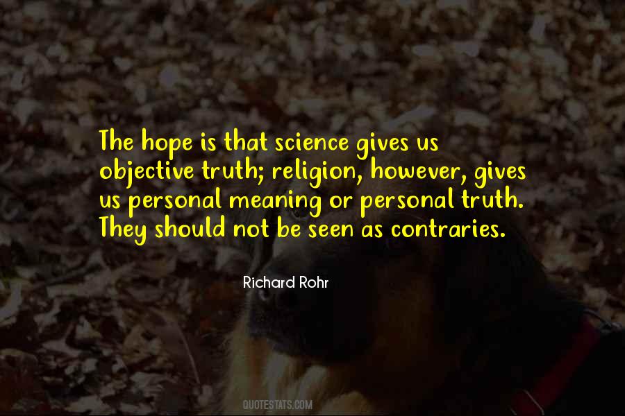 Religion Or Science Quotes #1285966