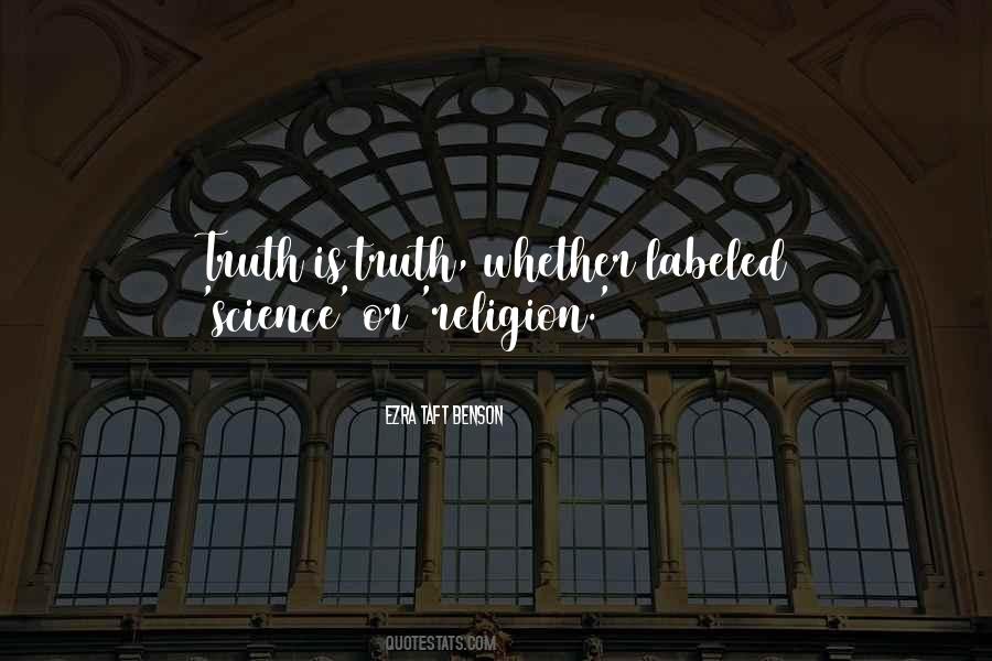 Religion Or Science Quotes #794629