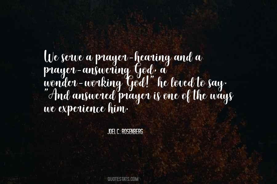 Answered To Prayer Quotes #375717