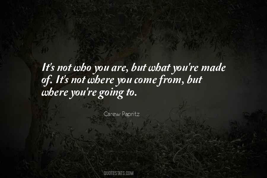 It S Not Who You Are Quotes #103480