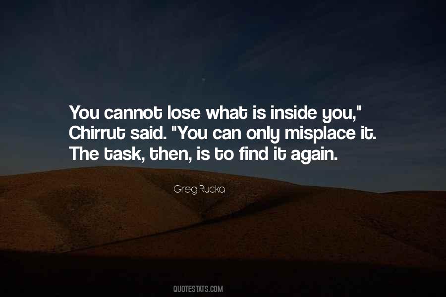 Quotes About Misplace #1760370
