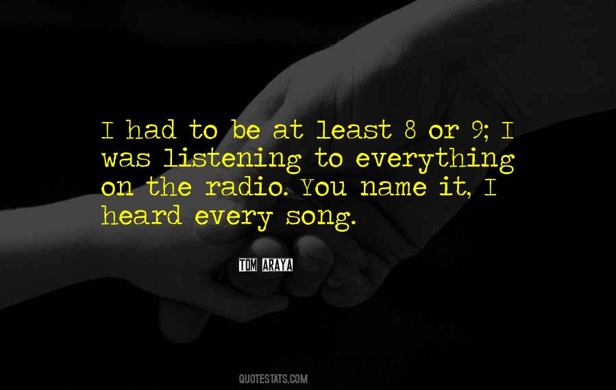 Radio Song Quotes #1052008