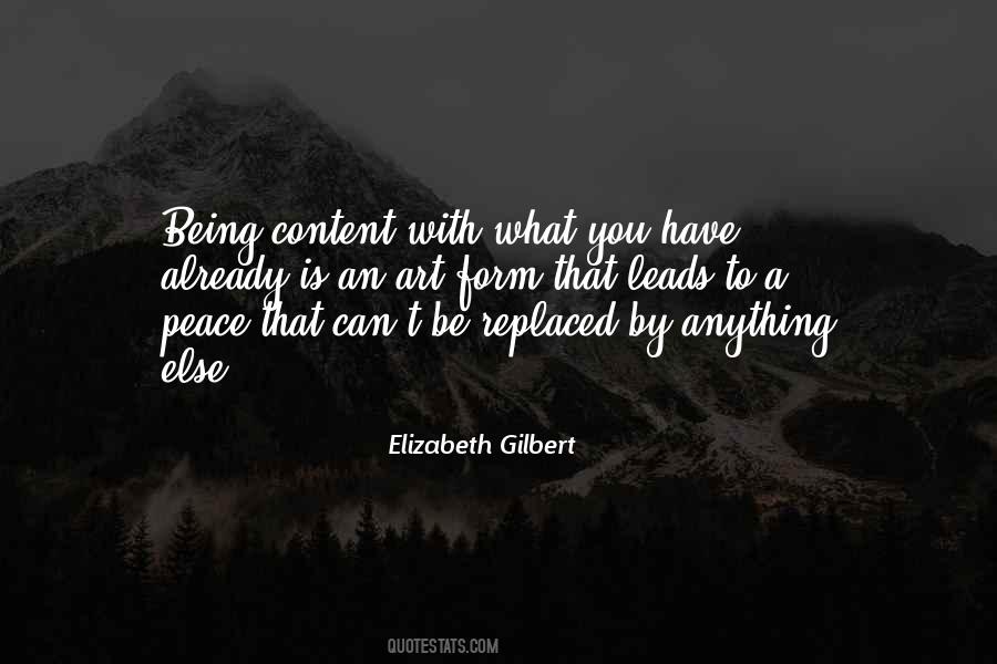 Being Content With What You Have Quotes #1270405
