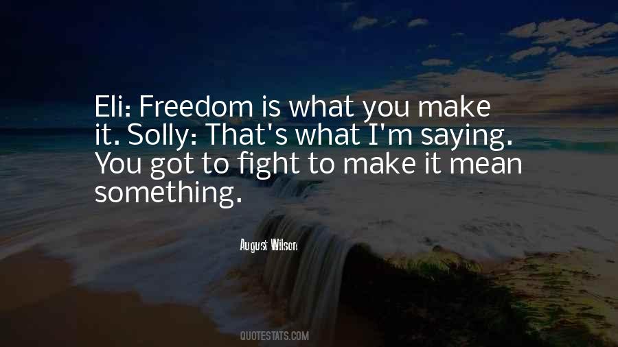 Freedom Fight Quotes #645007