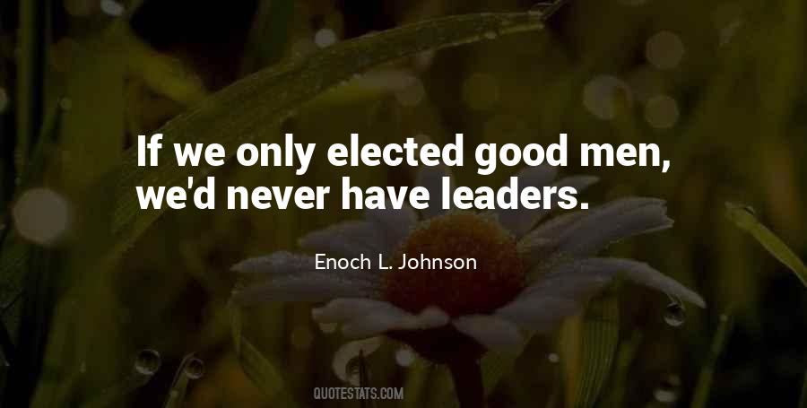 Elected Leaders Quotes #44951