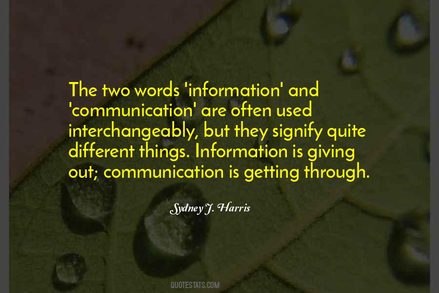 Communication Is Quotes #1375298