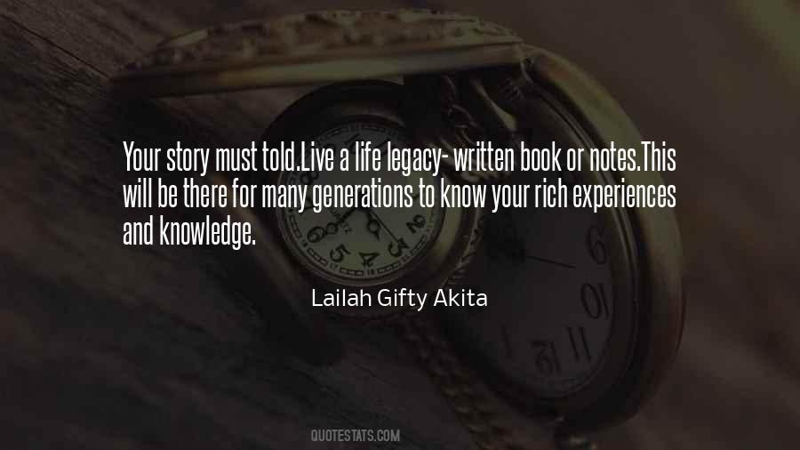 Life Legacy Quotes #236710