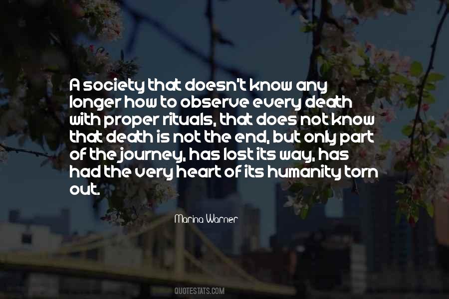 Lost Humanity Quotes #1341108