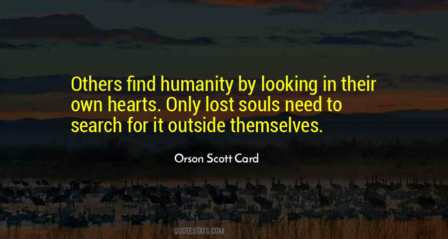 Lost Humanity Quotes #611277