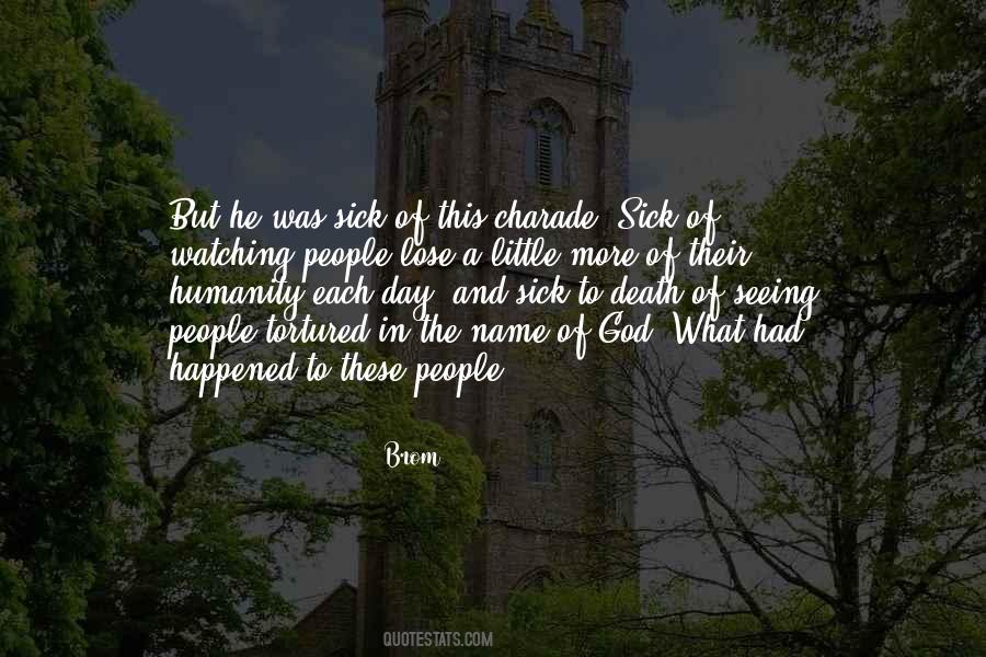Lost Humanity Quotes #957096