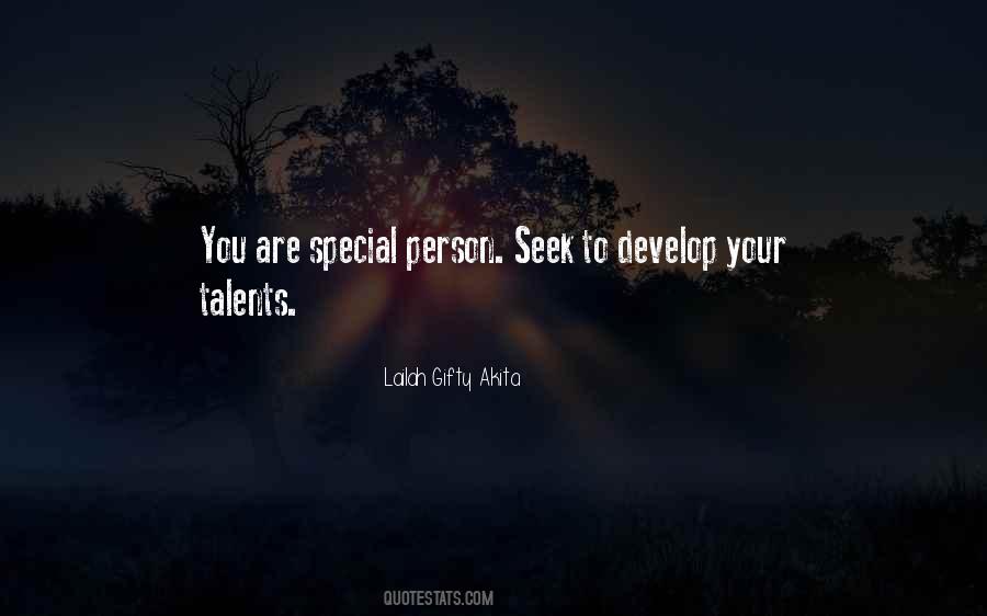 Special Talents Quotes #1724338