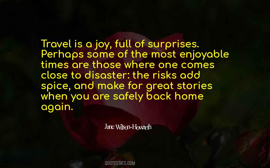 Back Home Safely Quotes #1638616