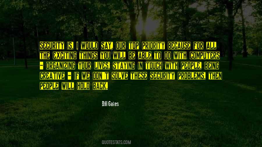 Back In Touch Quotes #121271