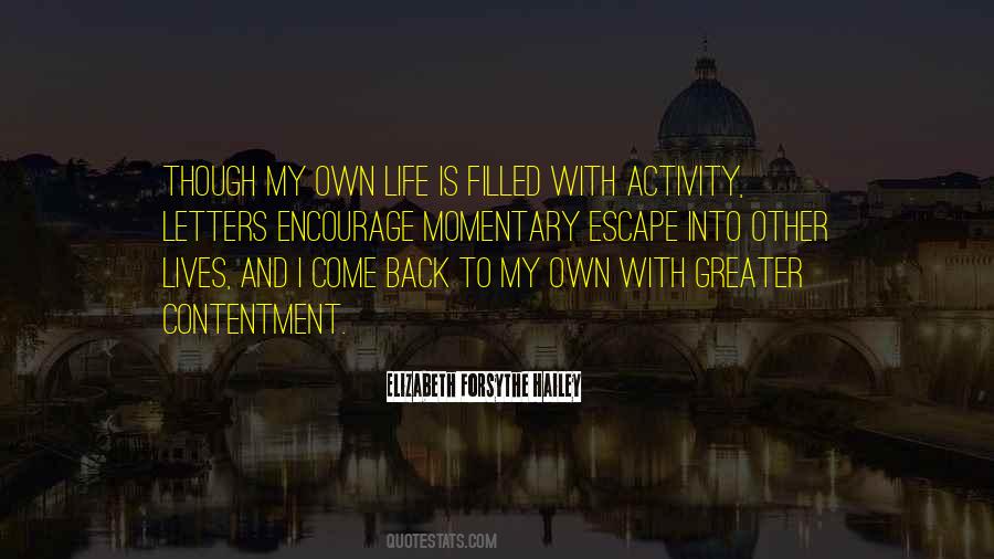 Back Into My Life Quotes #625389