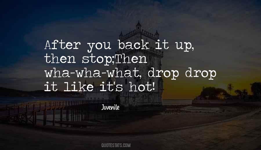 Back It Up Quotes #1362047