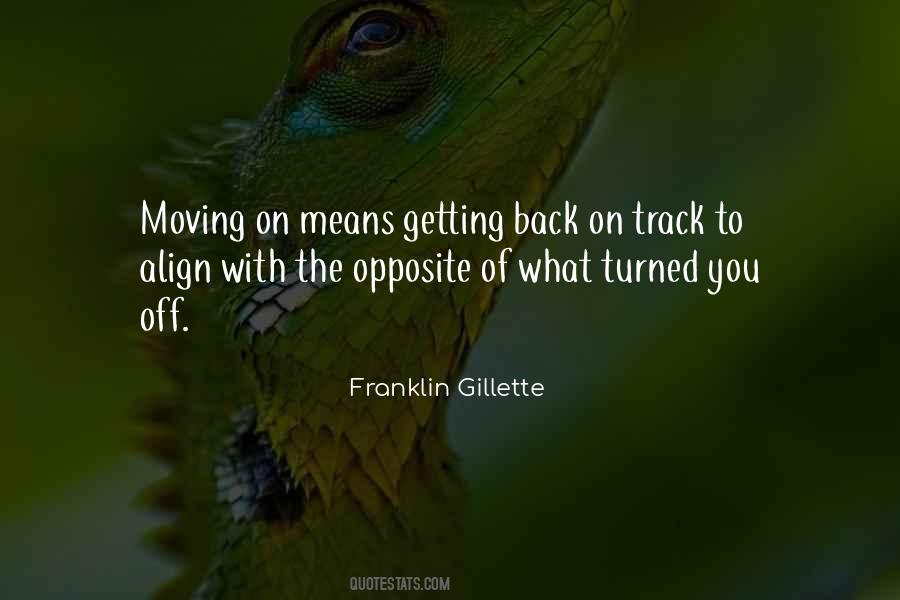 Back On Track Quotes #1264716