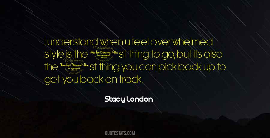 Back On Track Quotes #1281029