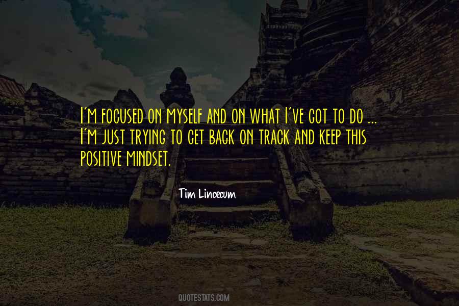 Back On Track Quotes #45991