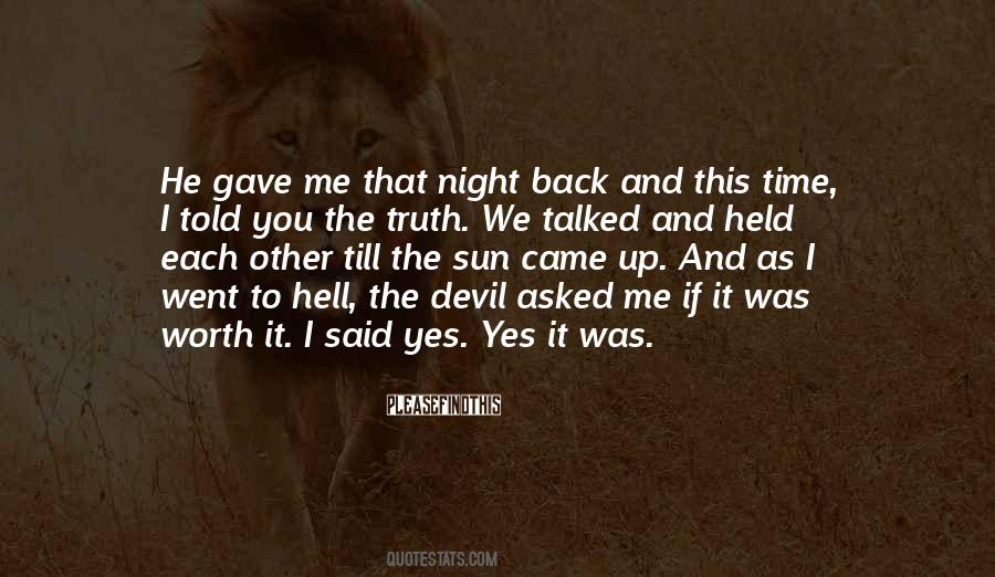 Back To Hell Quotes #366896