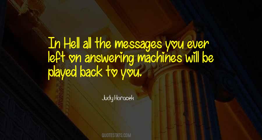 Back To Hell Quotes #577967