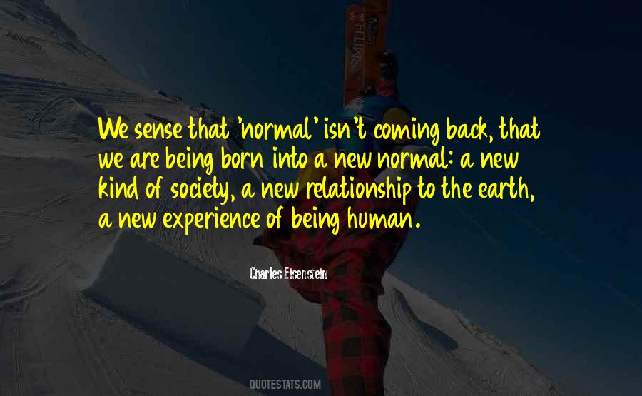 Back To Normality Quotes #1262130