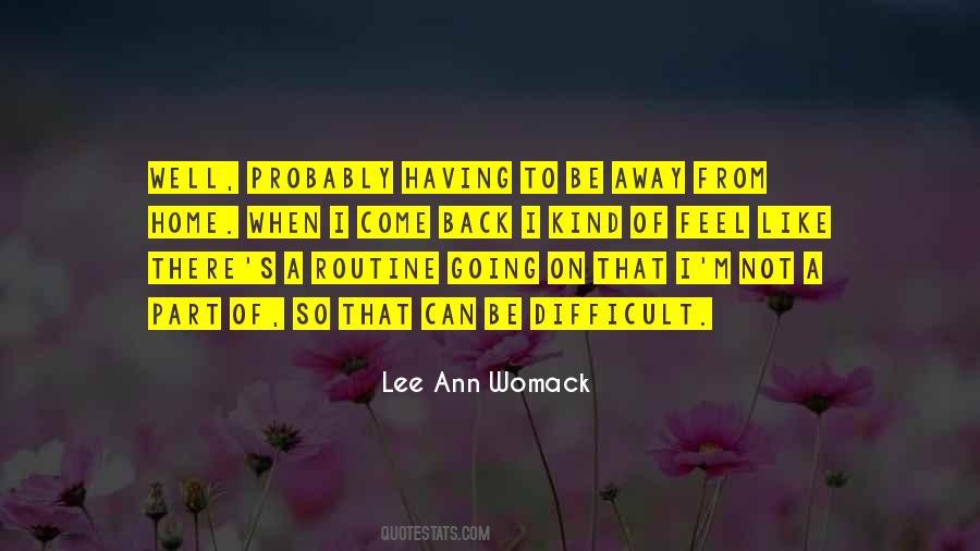Back To Routine Quotes #35849