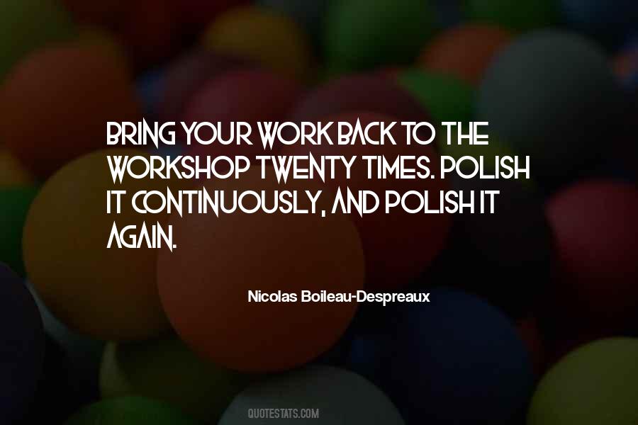 Back To Work Again Quotes #1321067