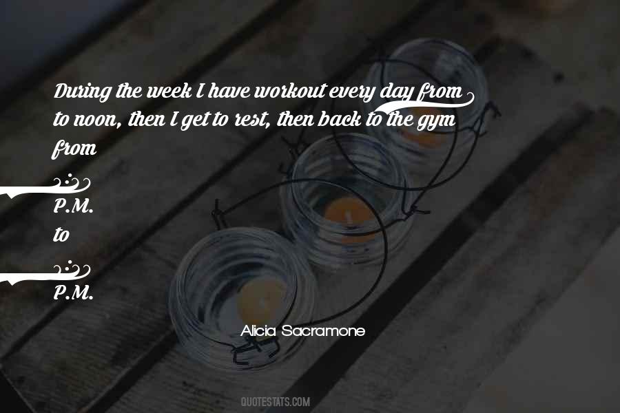 Back To Workout Quotes #1382449