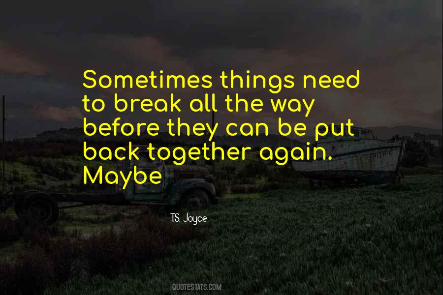 Back Together Again Quotes #181748