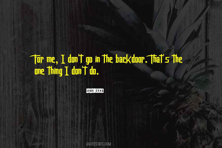 Backdoor Quotes #404108