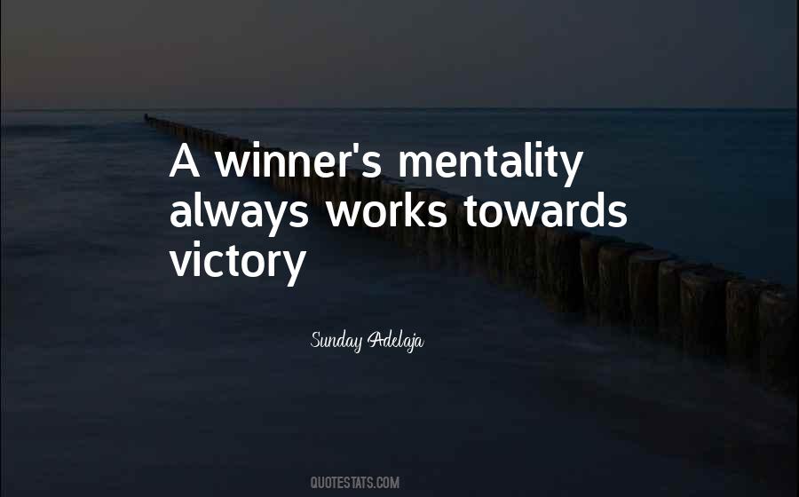 Victory Mentality Quotes #1650508