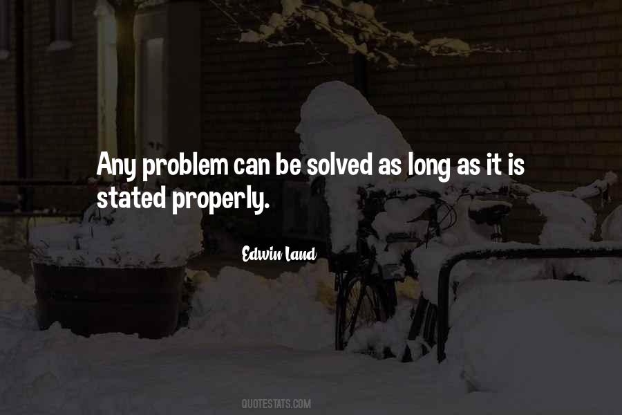 Problem Well Stated Quotes #1100716