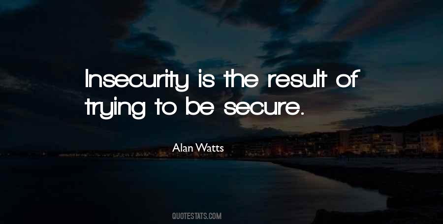 Be Secure Quotes #1496545