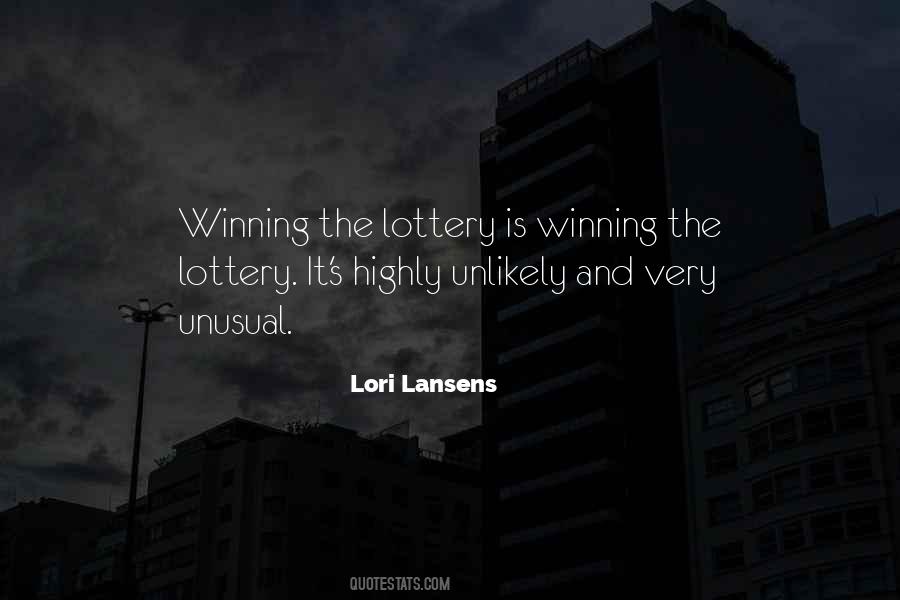 Winning Lottery Quotes #1018955