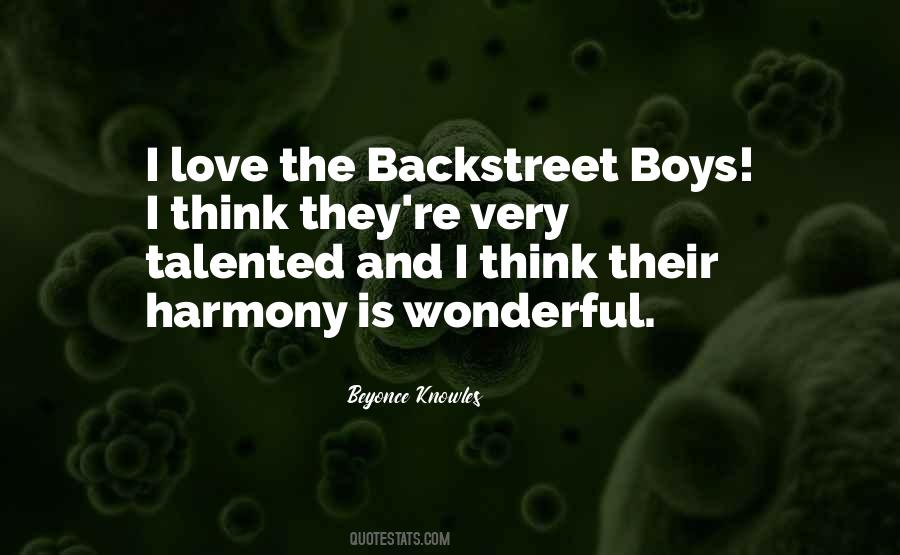 Backstreet Love Quotes #15977