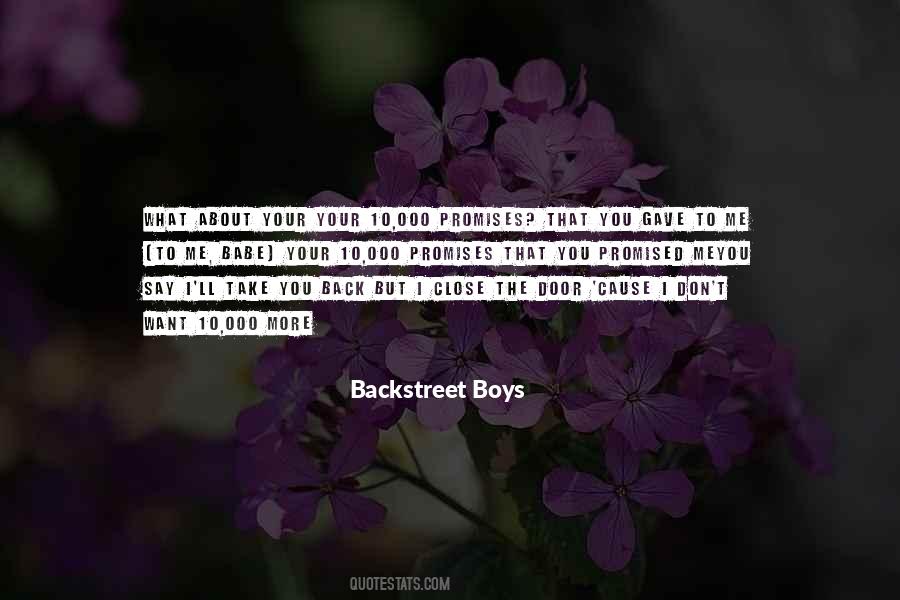 Backstreet Quotes #274724