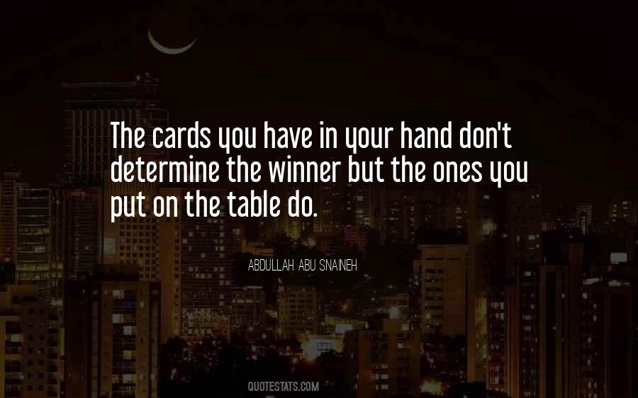 Your Cards Quotes #405568