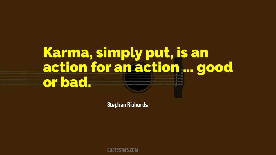 Bad And Good Karma Quotes #886438