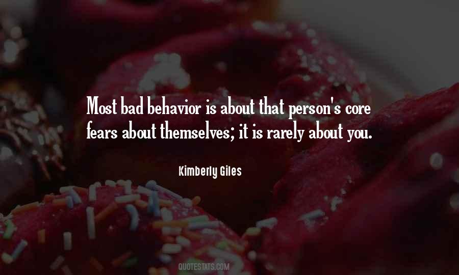 Bad Behavior Quotes #928770