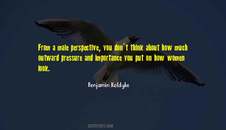 Male Perspective Quotes #669042
