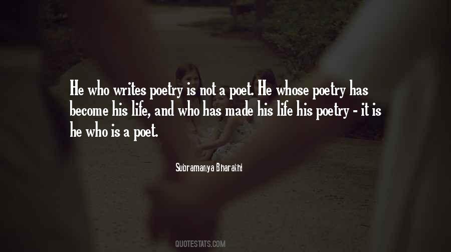 Poet Life Quotes #94275