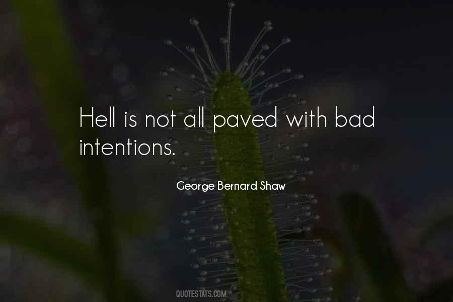 Bad Intention Quotes #1841248