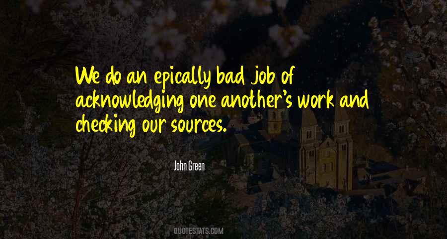 Bad Job Quotes #1830927