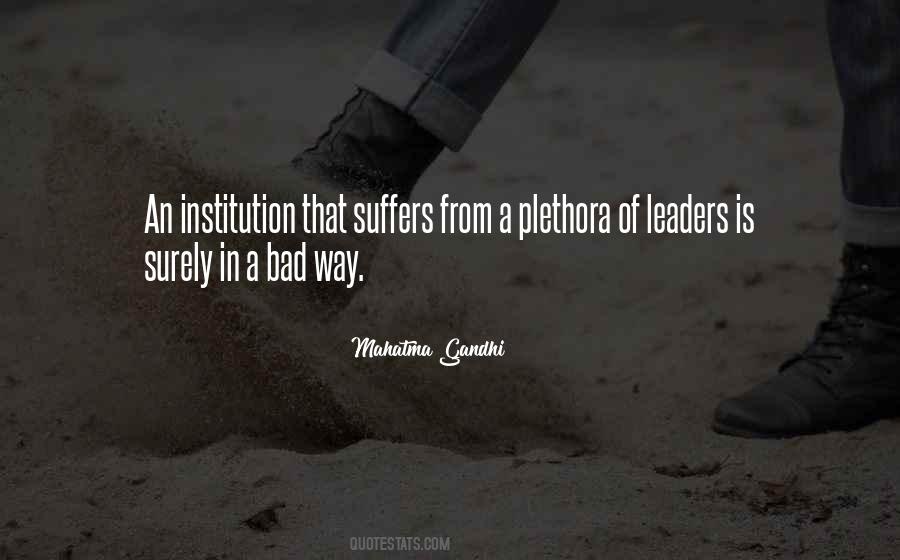 Bad Leaders Quotes #263592
