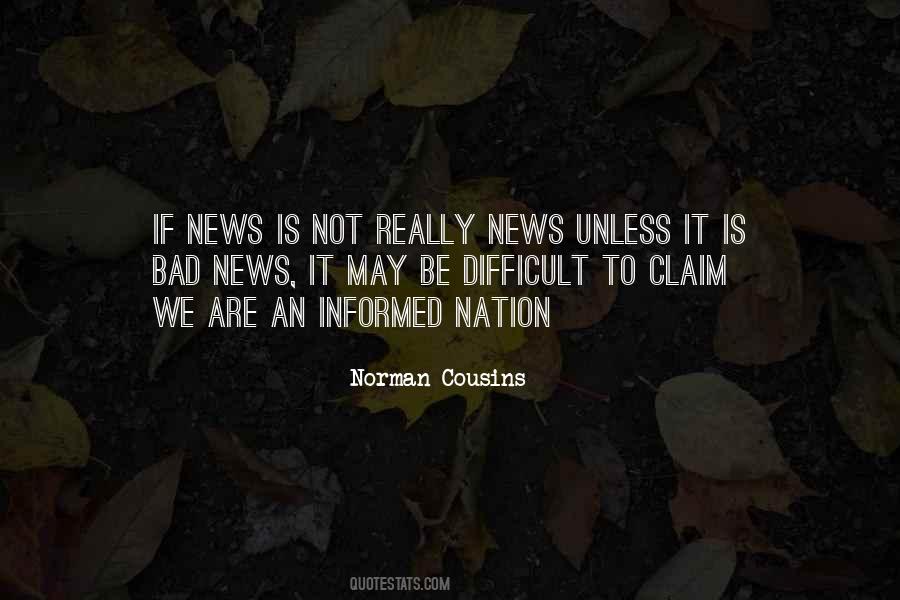 Bad News Quotes #1307075