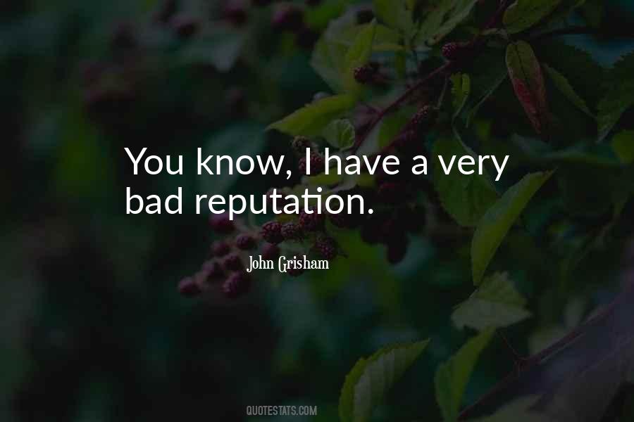 Bad Reputation Quotes #864704