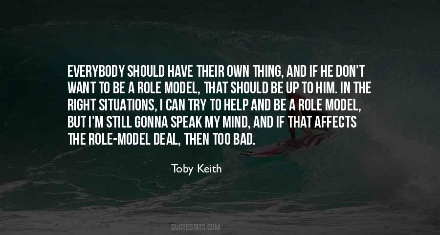 Bad Role Model Quotes #463150