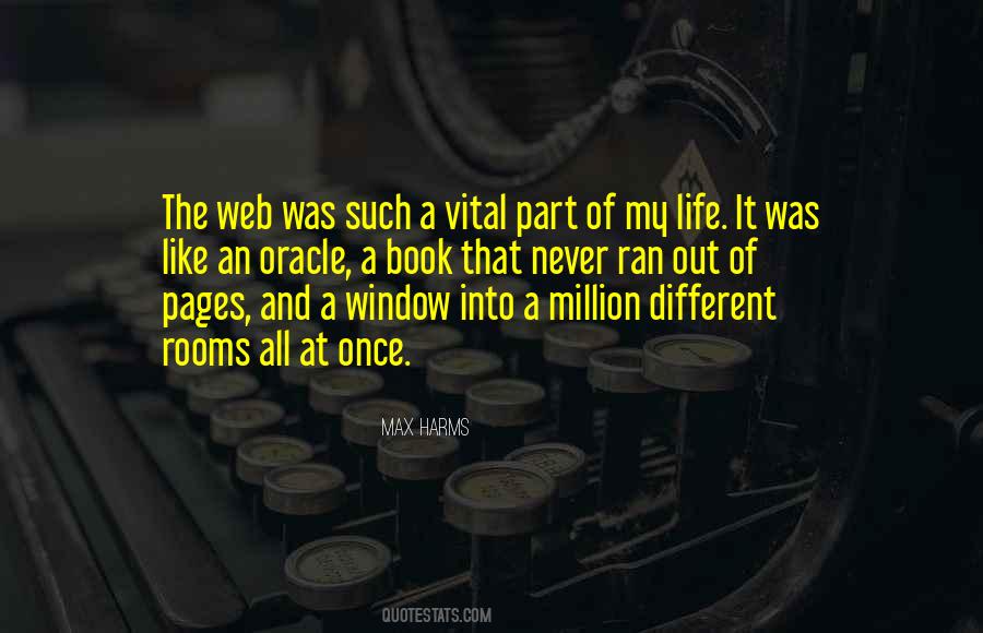 Quotes About The Web Of Life #1110930